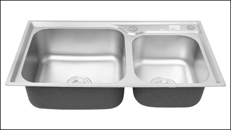 Chậu rửa ch&eacute;n 2 ngăn inox Eurolife EL-C7843