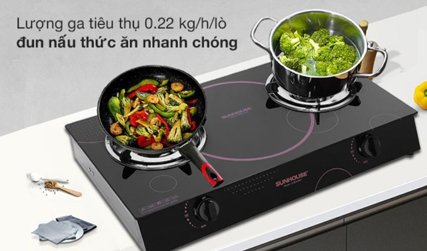 Bếp ga đ&ocirc;i Sunhouse SHB307MT