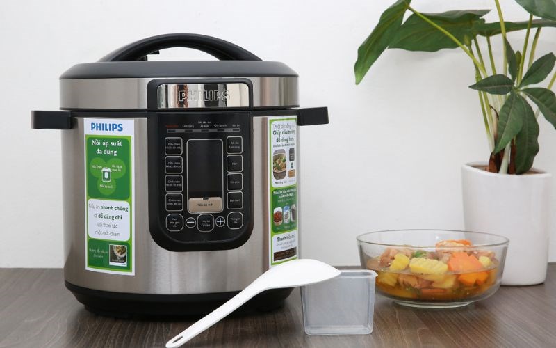 Nồi &aacute;p suất điện Philips HD2137/65 6 l&iacute;t