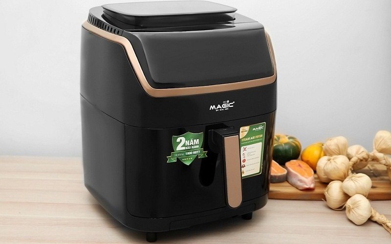 Nồi chi&ecirc;n kh&ocirc;ng dầu kết hợp hấp Magic Eco S07 PRO 7 l&iacute;t 