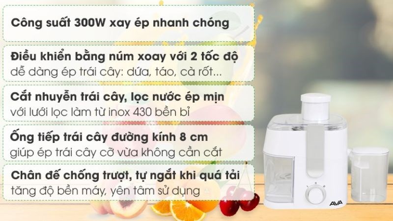 M&aacute;y &eacute;p tr&aacute;i c&acirc;y AVA GS-331