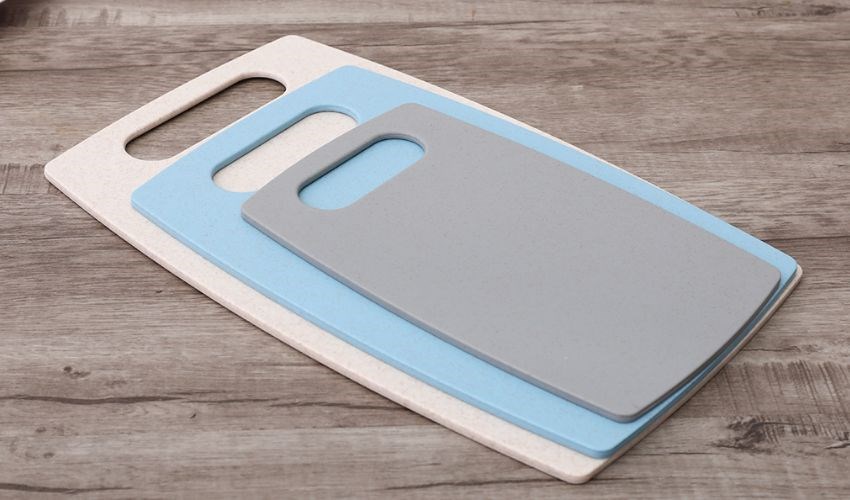 Bộ 3 thớt rơm l&uacute;a m&igrave; th&aacute;i chữ nhật La Fonte 000945