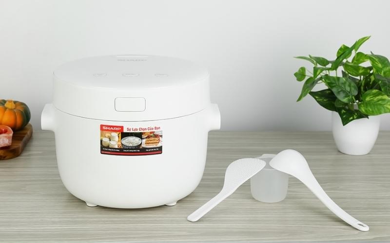 Nồi cơm điện tử Sharp 1.1 l&iacute;t KS-COM110DV-WH