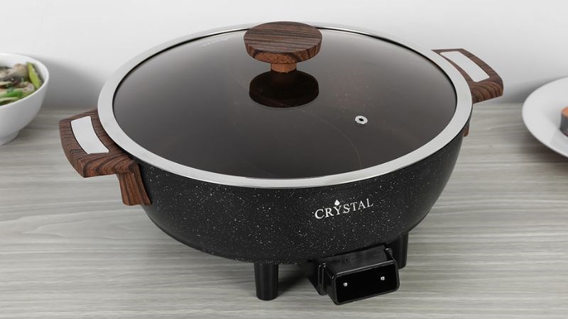 Nồi lẩu điện 2 ngăn Crystal NLA26 6 l&iacute;t
