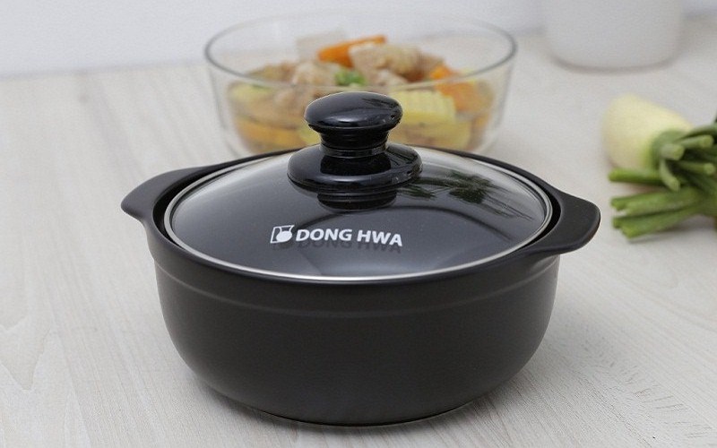 Nồi đất nắp kính 16 cm Dong hwa Tucbeghi G702