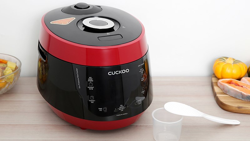 Nồi cơm điện tử &aacute;p suất Cuckoo 1.08 l&iacute;t CRP-PK0600F/BKRDVN