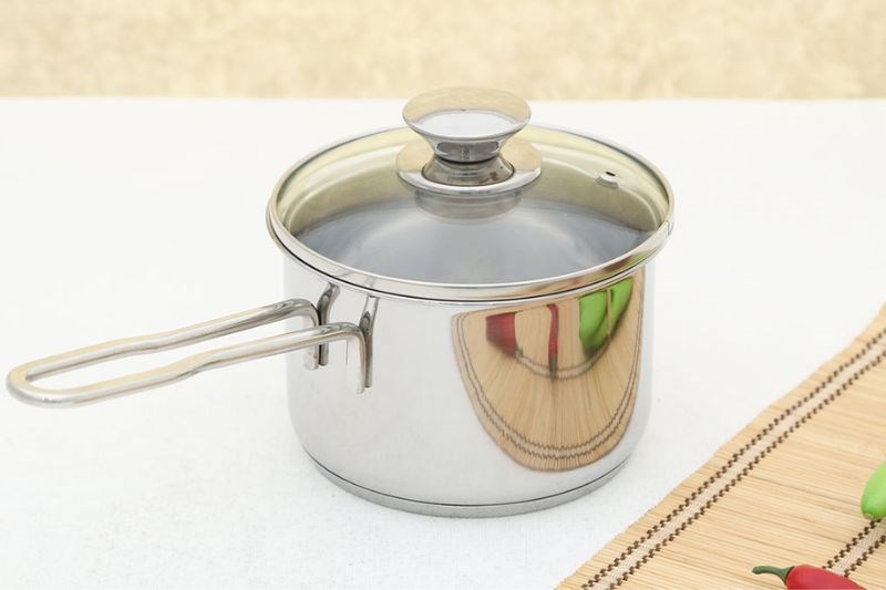 Qu&aacute;nh inox 3 đ&aacute;y nắp k&iacute;nh 14 cm Fivestar Q14-3DG