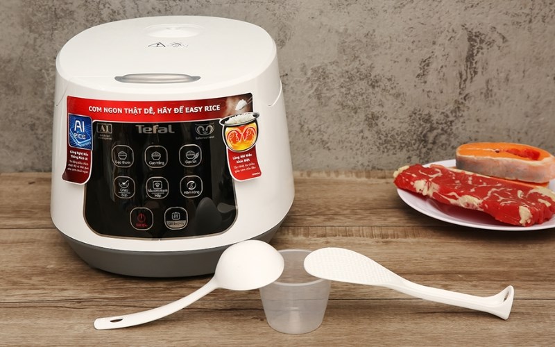 Nồi cơm điện tử Tefal 1 l&iacute;t Easy Rice Compact RK730168