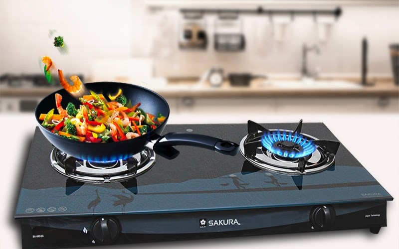  Bếp ga đ&ocirc;i Sakura SA-695SG