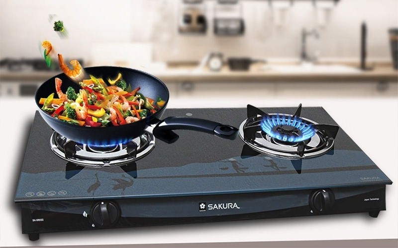 Bếp ga đ&ocirc;i Sakura SA-695SG