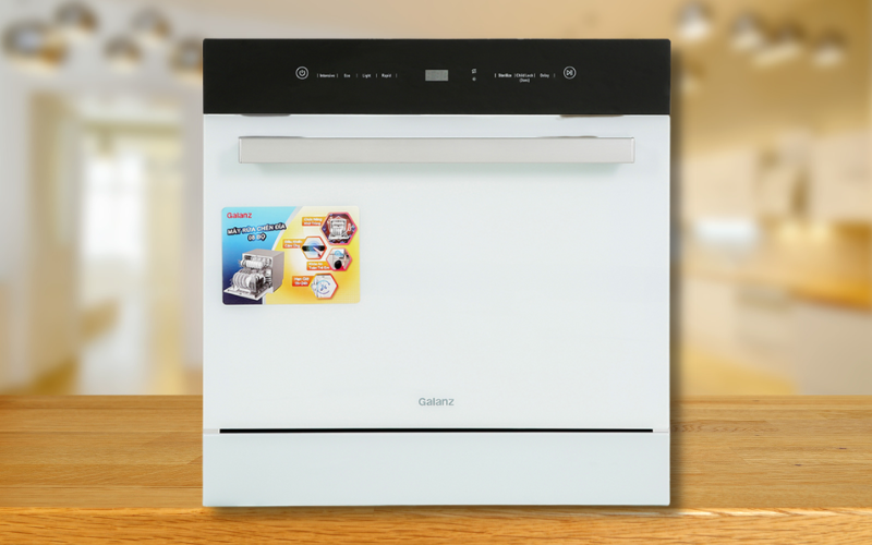 M&aacute;y rửa ch&eacute;n mini Galanz W8A2Q1-0E1(W)