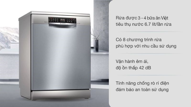 Máy rửa chén độc lập Bosch SMS6ECI93E