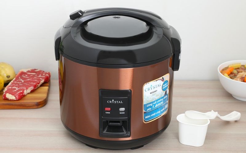 Nồi cơm nắp g&agrave;i Crystal 3 l&iacute;t NCG3001