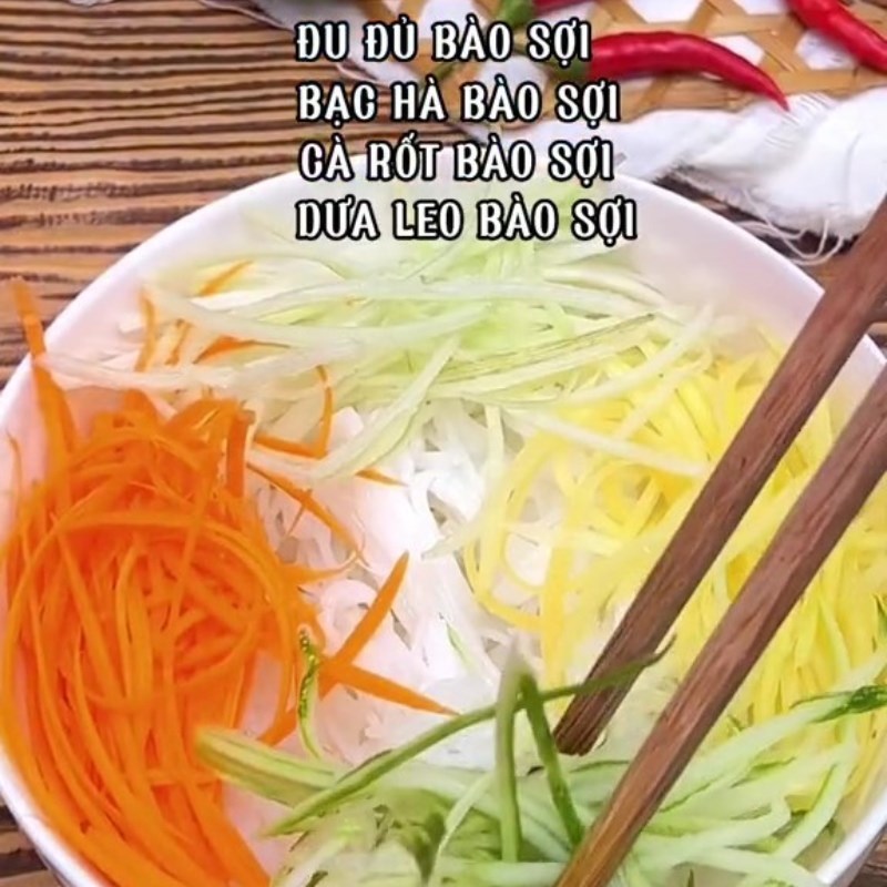 Bước 4 Hoàn thành Bún kèn chay nấm hương