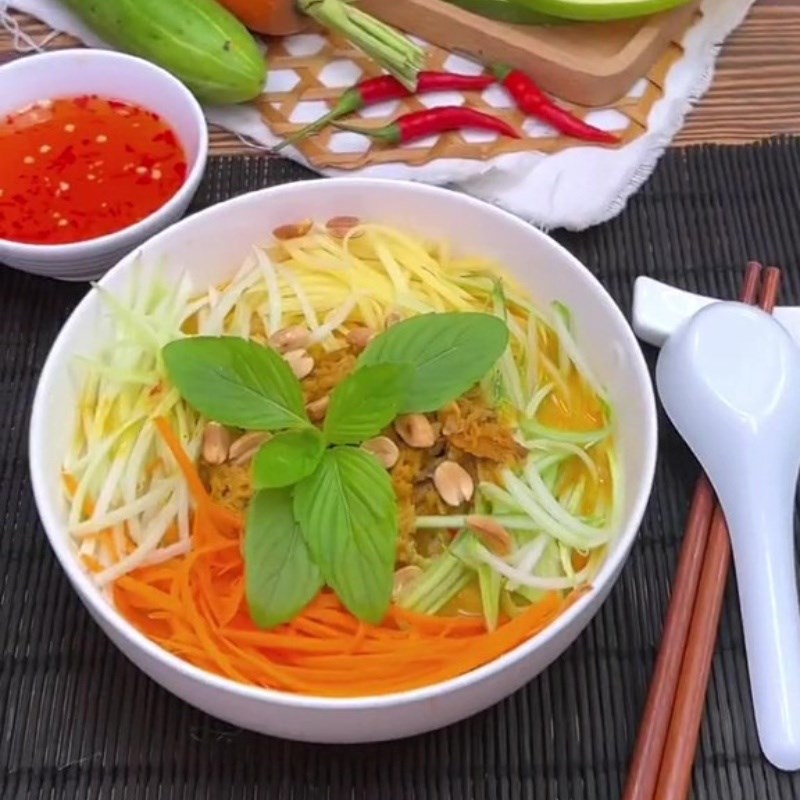 Bước 5 Thành phẩm Bún kèn chay nấm hương