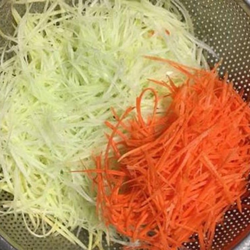 Bước 1 Sơ chế nguyên liệu Bún kèn chay nấm hương