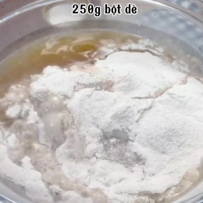 Bước 4 Nấu bột dè Bánh bột dẹt