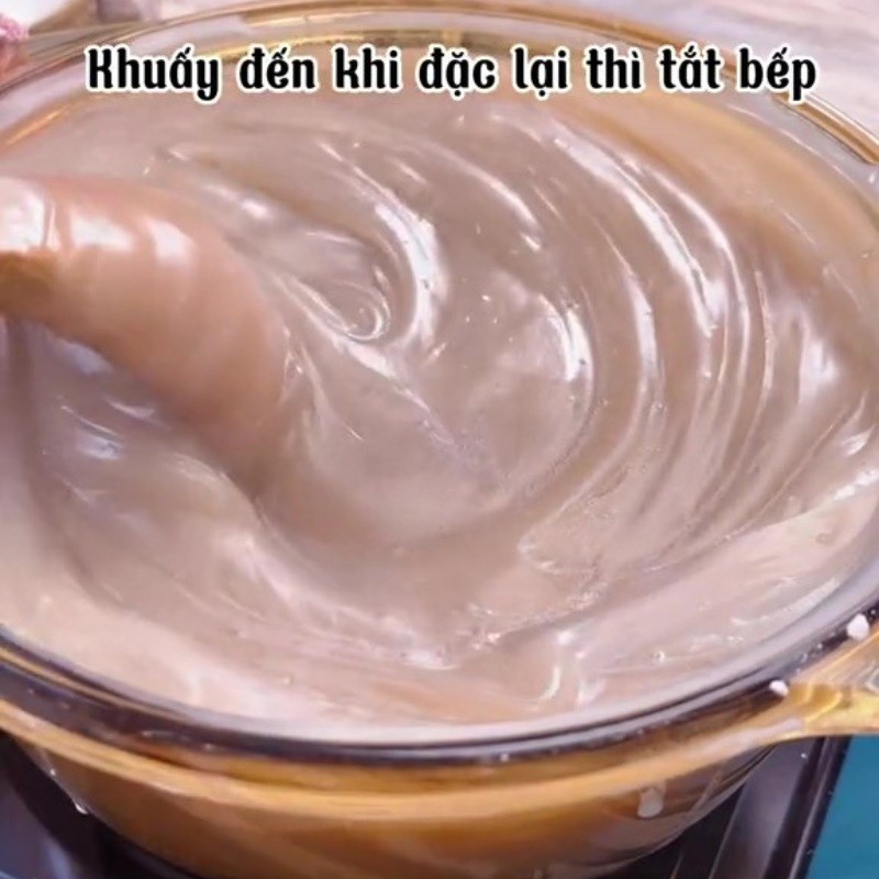 Bước 4 Nấu bột dè Bánh bột dẹt