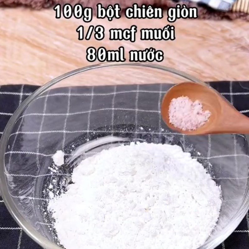 Bước 3 Chiên lá rong biển Bún rong biển