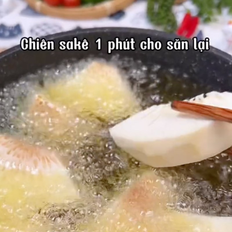 Bước 2 Chiên Sake Sake kho tiêu (Công thức từ kênh tiktok Bếp chay XANH)