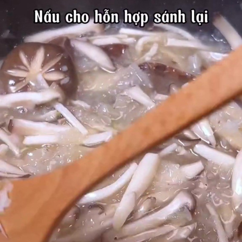 Bước 4 Đổ khuôn Chả nấm chay rau câu