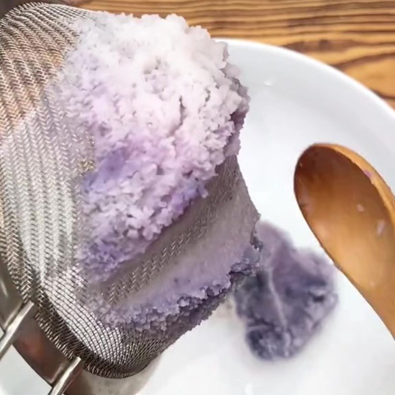 Bước 1 Hấp khoai Phù trúc cuộn khoai