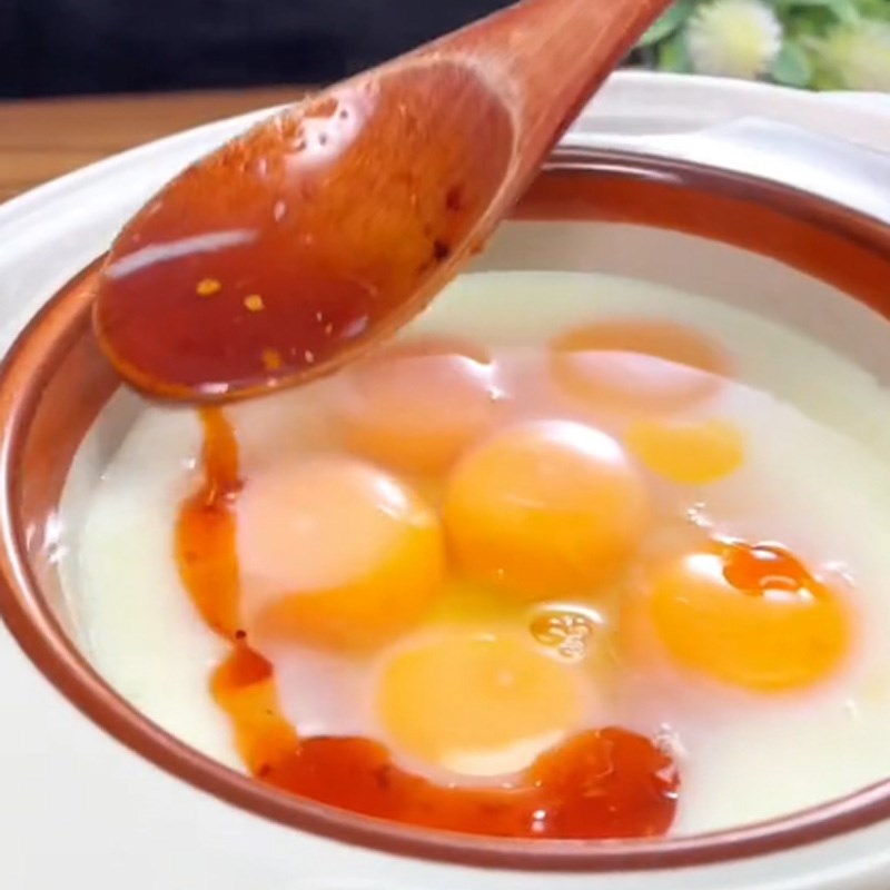 Bước 2 Hấp trứng Trứng hấp sốt thái (Công thức được chia sẻ từ TikTok Vào bếp cùng Điện máy XANH)