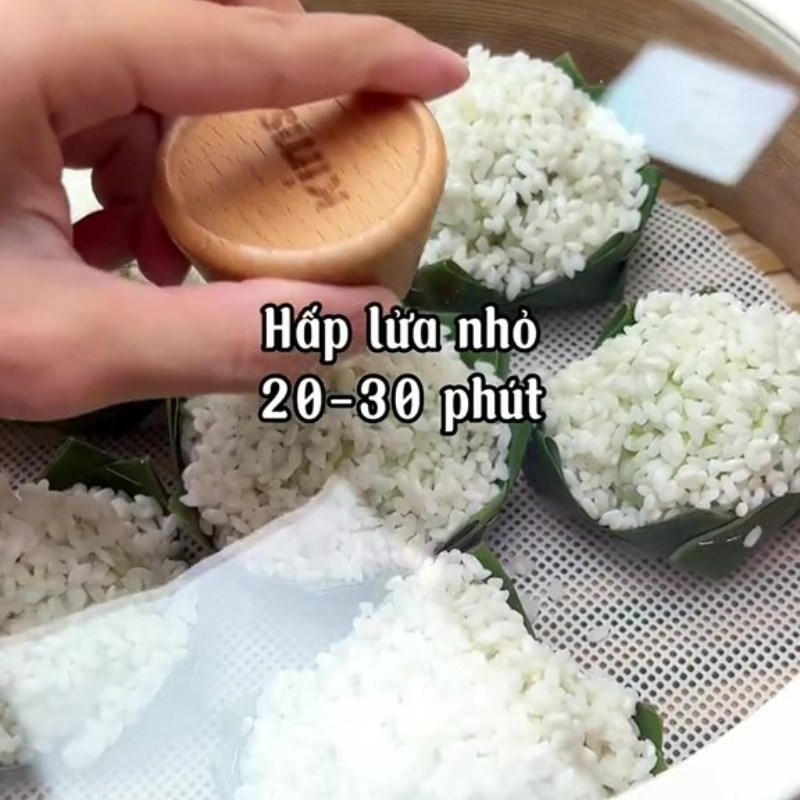Bước 4 Hấp xôi Xôi khúc chay (Công thức được chia sẻ từ Tiktok Bếp chay XANH)