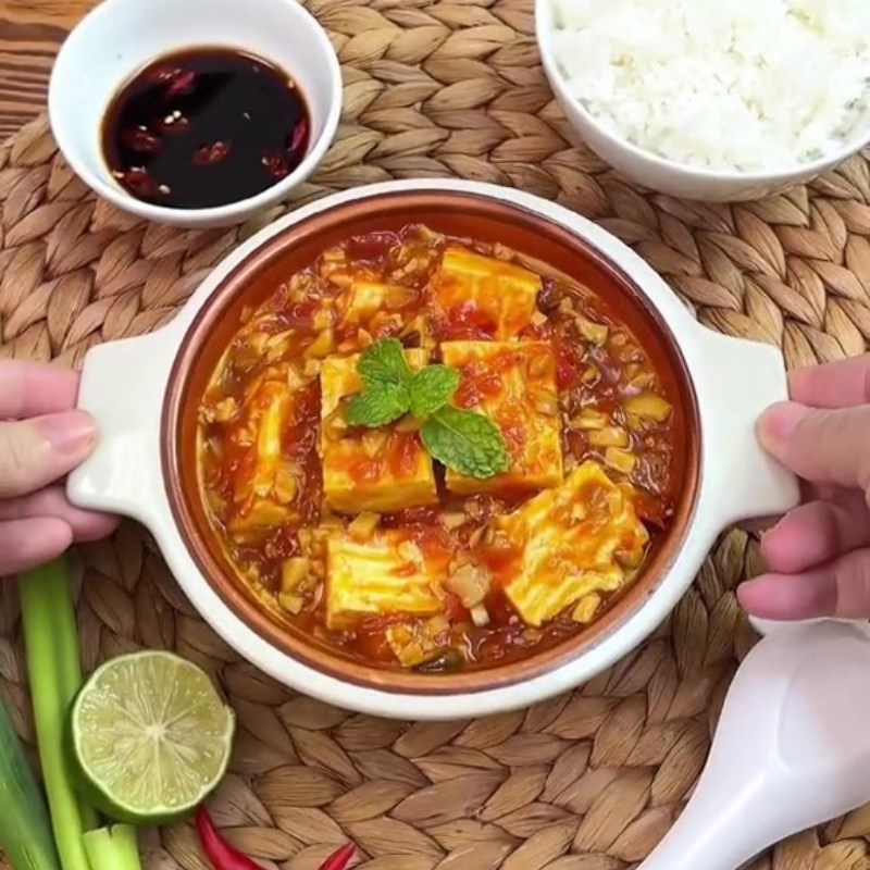Bước 4 Thành phẩm Đậu hũ Tứ Xuyên chay (Công thức được chia sẻ từ Tiktok Bếp chay XANH)
