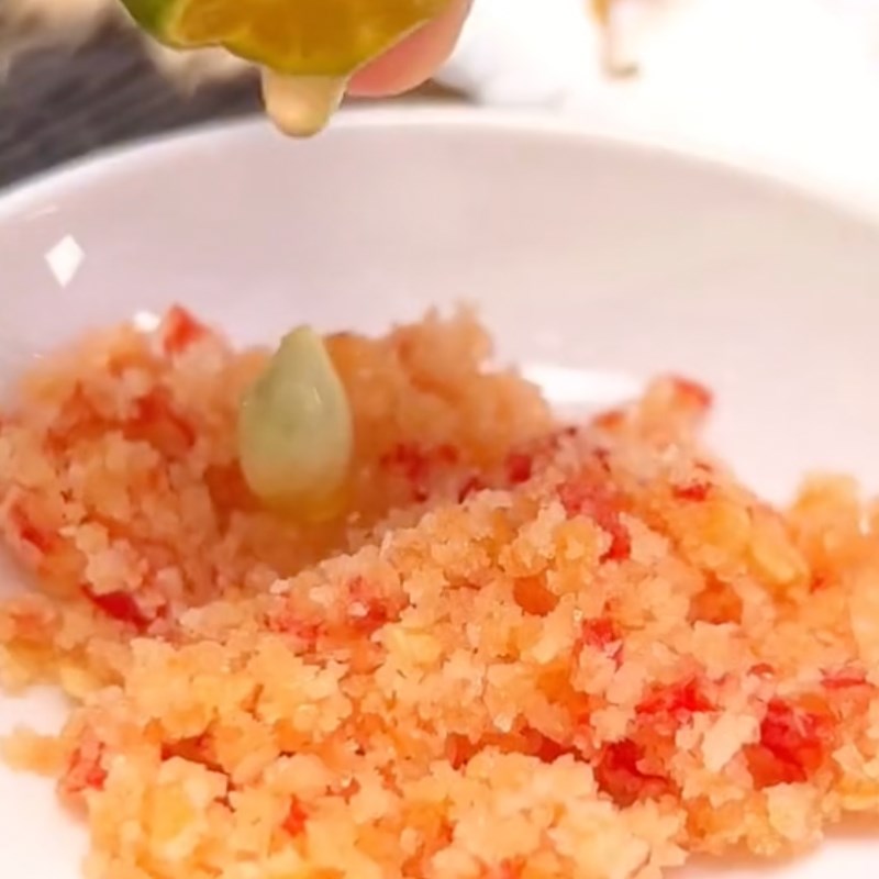 Bước 4 Làm muối ớt chanh ăn kèm Bún măng chay (Công thức từ kênh tiktok Bếp chay XANH)