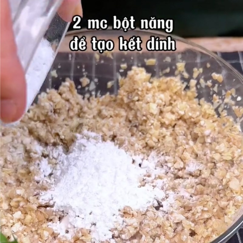 Bước 2 Làm nhân hoành thánh Hoành thánh chay nước (Công thức từ kênh tiktok Bếp chay XANH)