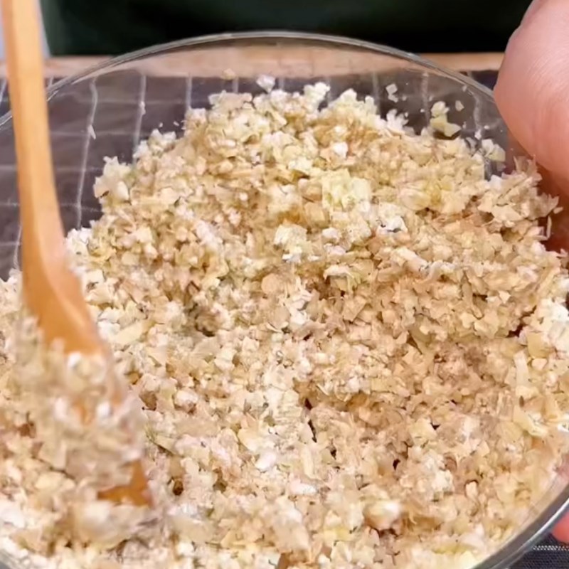 Bước 2 Làm nhân hoành thánh Hoành thánh chay nước (Công thức từ kênh tiktok Bếp chay XANH)