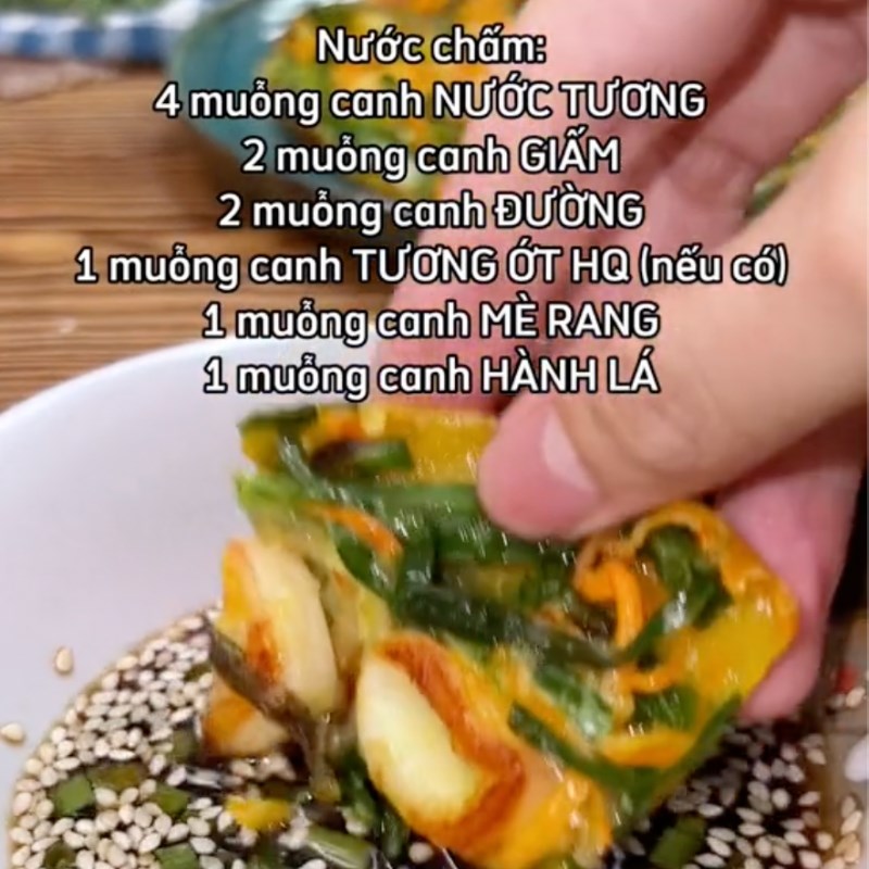 Bước 4 Làm nước chấm ăn kèm Bánh xèo Hàn Quốc
