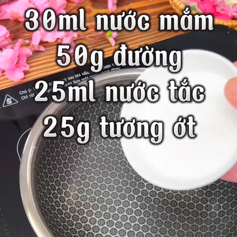 Bước 2 Làm nước sốt Gỏi sứa (Công thức được chia sẻ từ TikTok Vào bếp cùng Hành Phi)