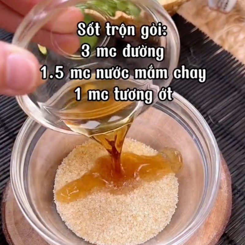 Bước 2 Làm nước sốt Gỏi mít non chay (Công thức từ kênh tiktok Bếp chay XANH)