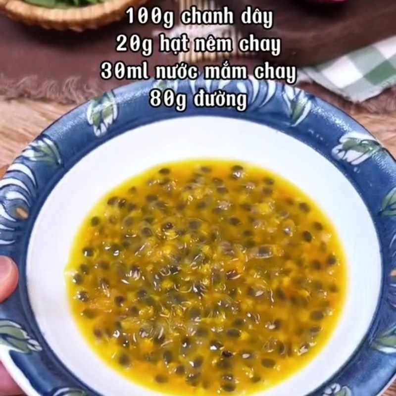 Bước 3 Làm nước xốt chanh dây Gỏi nấm chanh dây (Công thức được chia sẻ từ Tiktok Bếp chay XANH)
