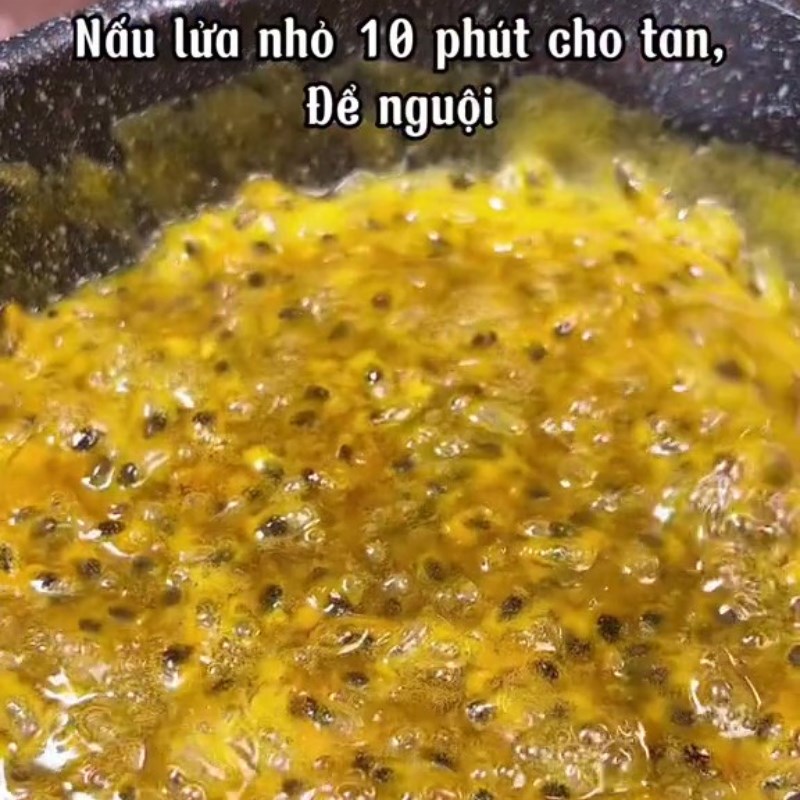 Bước 3 Làm nước xốt chanh dây Gỏi nấm chanh dây (Công thức được chia sẻ từ Tiktok Bếp chay XANH)