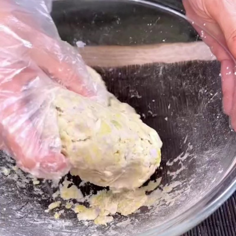 Bước 3 Nhân khoai Phù trúc cuộn khoai