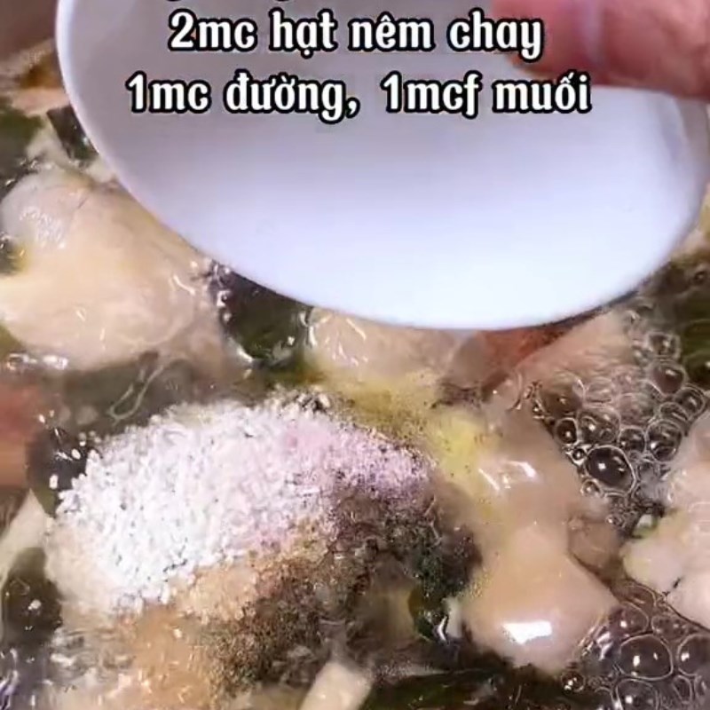 Bước 5 Nước dùng Bún rong biển