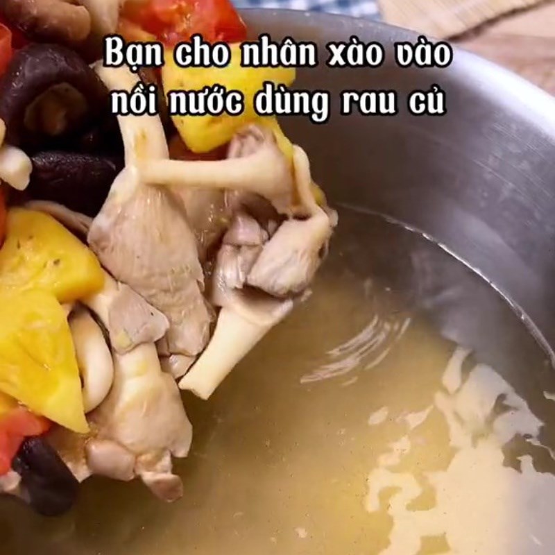 Bước 5 Nước dùng Bún rong biển