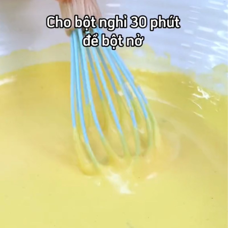 Bước 3 Pha bột bánh Bánh xèo Hàn Quốc