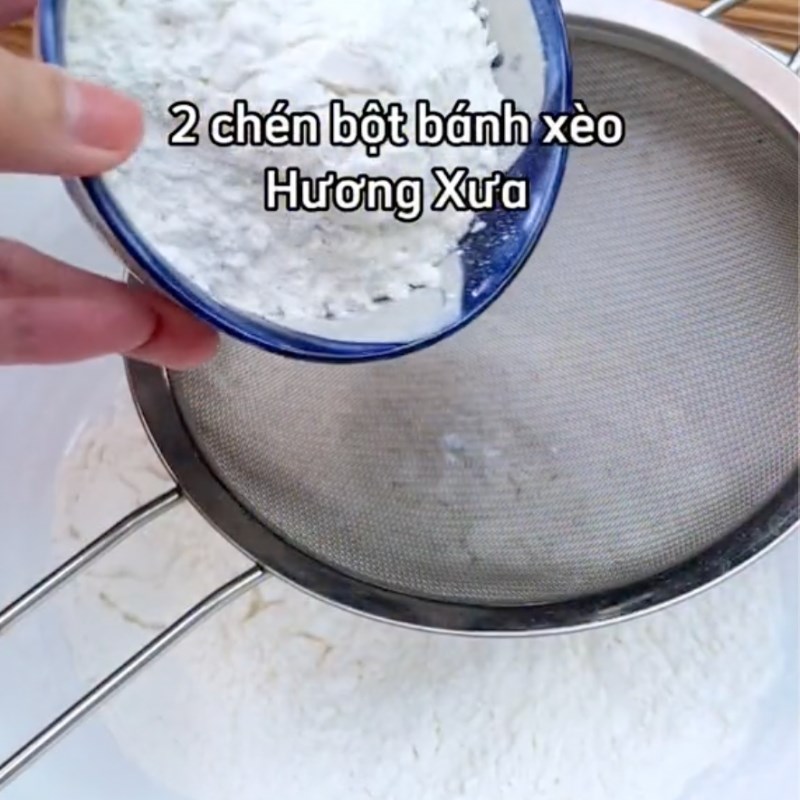 Bước 3 Pha bột bánh Bánh xèo Hàn Quốc