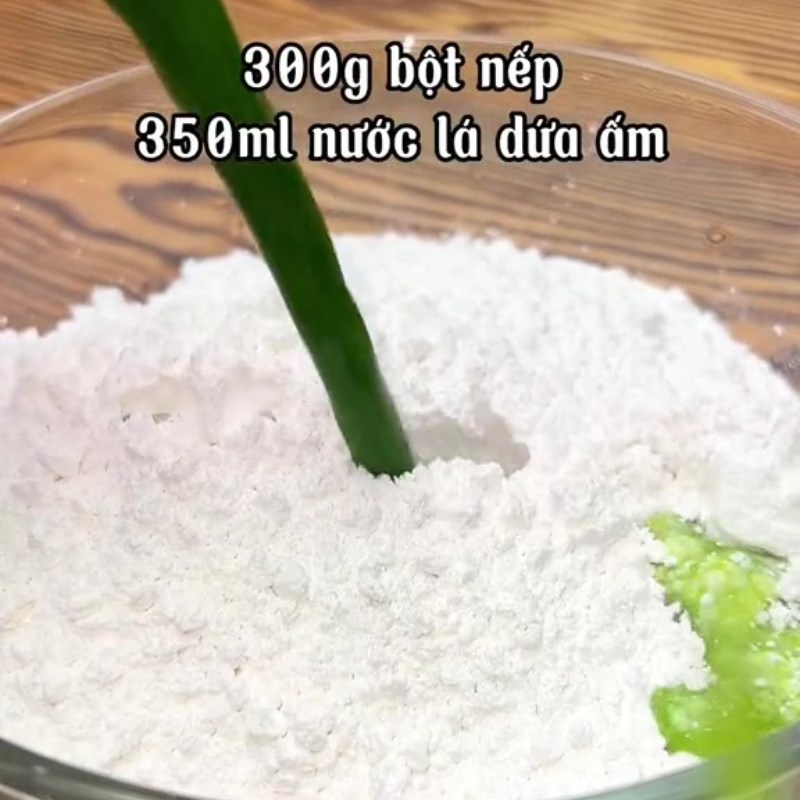 Bước 3 Pha bột và gói bánh Xôi khúc chay (Công thức được chia sẻ từ Tiktok Bếp chay XANH)