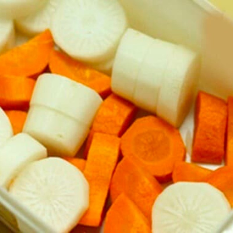 Bước 1 Sơ chế nguyên liệu Bún măng chay (Công thức từ kênh tiktok Bếp chay XANH)