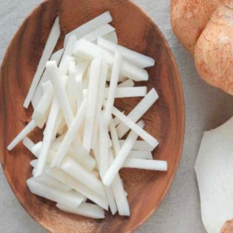 Bước 1 Sơ chế nguyên liệu Bò bía chay (Công thức từ kênh tiktok Vào bếp cùng Điện máy XANH!)