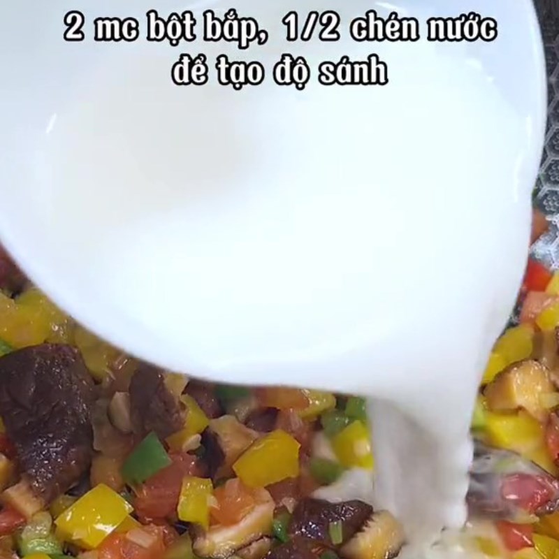 Bước 3 Sốt rau củ Đậu hũ non sốt rau củ