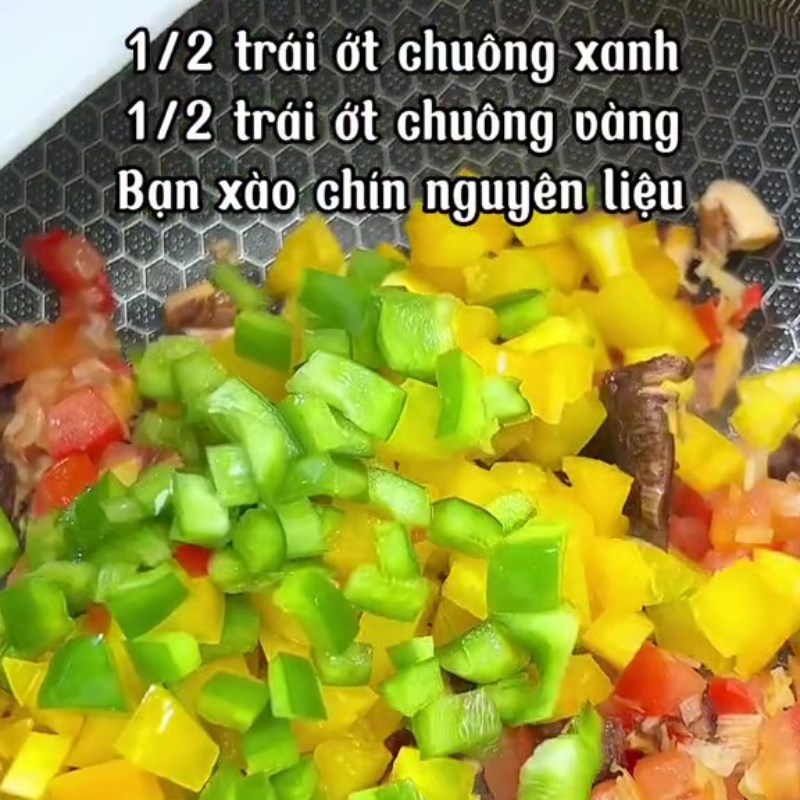 Bước 3 Sốt rau củ Đậu hũ non sốt rau củ