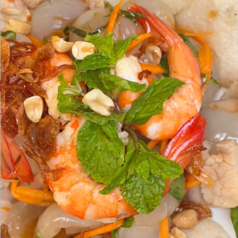 Bước 4 Thành phẩm Gỏi vải tôm thịt