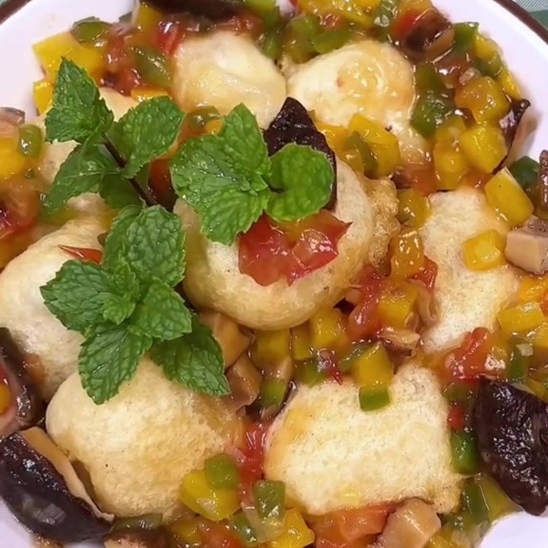 Bước 5 Thành phẩm Đậu hũ non sốt rau củ