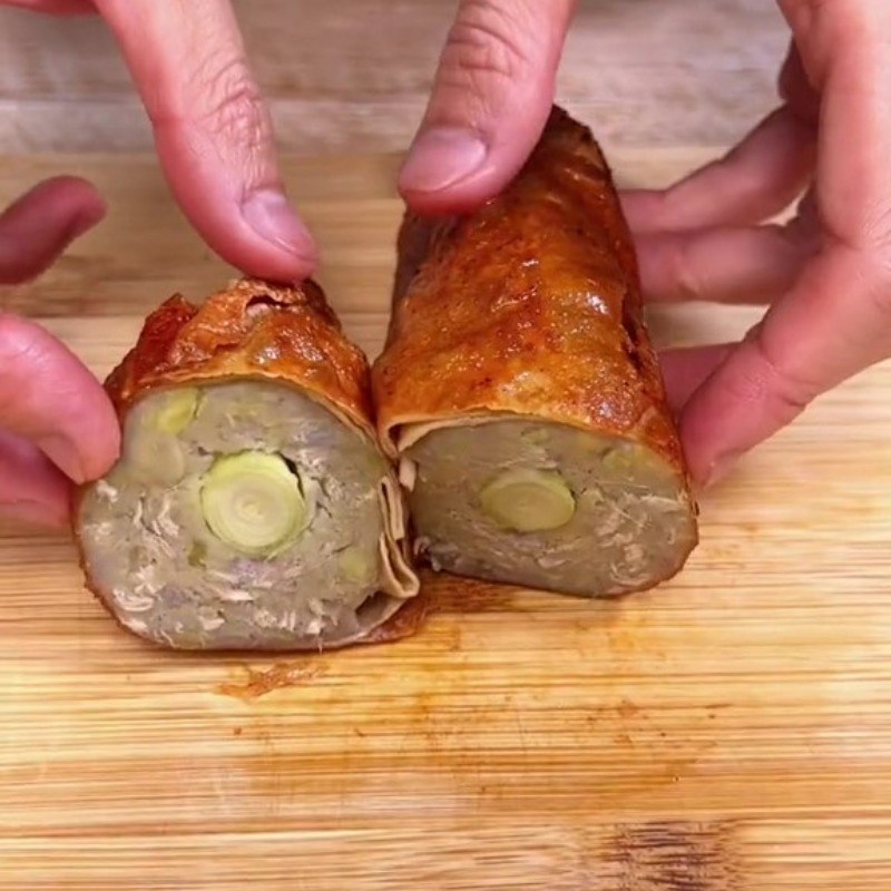 Bước 7 Thành phẩm Phù trúc cuộn khoai